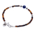 Tiger's eye and lapis lazuli beaded bracelet, 'Perception' - Karen Silver Tiger's Eye and Lapis Lazuli Beaded Bracelet (image 2g) thumbail