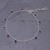 Amethyst charm bracelet, 'Yearning' - Sterling Silver Charm Bracelet with Amethyst (image 2c) thumbail