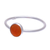 Carnelian solitaire ring, 'Precious One' - Simple Sterling Silver and Carnelian Ring (image 2f) thumbail