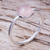 Chalcedony solitaire ring, 'Special One' - Hand Crafted Pink Chalcedony Solitaire Ring (image 2) thumbail