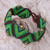 Macrame wristband bracelet, 'Forest Fun in Green' - Green Macrame Waxed Cord Wristband Bracelet (image 2) thumbail