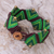 Macrame wristband bracelet, 'Forest Fun in Green' - Green Macrame Waxed Cord Wristband Bracelet (image 2b) thumbail