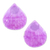 Knopfohrringe mit Orchideenblüten, „Orchid Kiss in Purple“ - Handgefertigte Knopfohrringe mit Orchideenblüten
