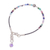 Multi-gemstone beaded cord bracelet, 'Rainbow Sunset' - Multi-Gemstone Beaded Cord Bracelet with Karen Silver (image 2g) thumbail