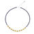 Onyx and agate beaded necklace, 'Sweet Lemonade' - Agate and Onyx Beaded Necklace with Karen Silver Beads thumbail