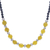 Onyx and agate beaded necklace, 'Sweet Lemonade' - Agate and Onyx Beaded Necklace with Karen Silver Beads (image 2e) thumbail