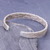 Sterling silver cuff bracelet, 'Artistic Twist' - Thai Hand Crafted Braided Sterling Silver Cuff Bracelet (image 2b) thumbail