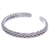 Manschettenarmband aus Sterlingsilber - Handgefertigtes Manschettenarmband aus Sterlingsilber