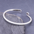 Sterling silver cuff bracelet, 'Fish and Flowers' - Thai Handmade Sterling Silver Cuff Bracelet (image 2b) thumbail