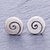 Silver stud earrings, 'Sunny Spirals' - Hand Crafted Karen Silver Spiral Stud Earrings (image 2) thumbail