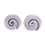 Silver stud earrings, 'Sunny Spirals' - Hand Crafted Karen Silver Spiral Stud Earrings (image 2a) thumbail