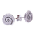 Silver stud earrings, 'Sunny Spirals' - Hand Crafted Karen Silver Spiral Stud Earrings (image 2c) thumbail