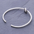Silver cuff bracelet, 'Gentle Knot' - Handmade Karen Silver Knotted Cuff Bracelet (image 2d) thumbail