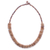 Coconut shell beaded necklace, 'Spinning Disks' - Hand Threaded Coconut Shell Beaded Necklace (image 2a) thumbail