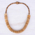 Coconut shell beaded necklace, 'Spinning Disks' - Hand Threaded Coconut Shell Beaded Necklace (image 2b) thumbail