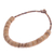 Coconut shell beaded necklace, 'Spinning Disks' - Hand Threaded Coconut Shell Beaded Necklace (image 2d) thumbail