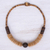 Coconut shell beaded necklace, 'Windy Forest' - Hand Threaded Coconut Shell Beaded Necklace (image 2b) thumbail