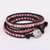 Beaded wrap bracelet, 'Choco Pink' - Hand-Woven Beaded Wrap Bracelet (image 2b) thumbail