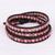 Beaded wrap bracelet, 'Choco Pink' - Hand-Woven Beaded Wrap Bracelet (image 2c) thumbail
