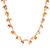 Gold-plated citrine and quartz necklace, 'Sunset Mood in Orange' - Gold Plated Necklace with Quartz and Citrine Beads