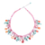 Multi-gemstone beaded necklace, 'Candy Girl' - Colorful Multi-gemstone Beaded Necklace (image 2f) thumbail