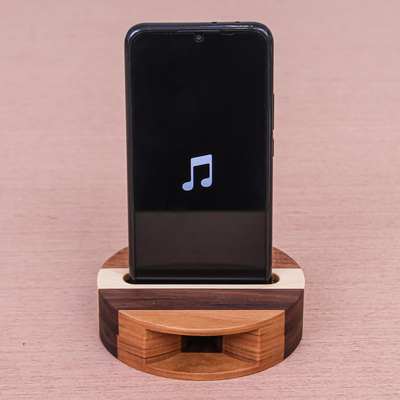 Teak wood phone speaker, Lively Sound