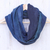 Cotton infinity scarf, 'Twilight Skies' - Thai Hand Woven Cotton Infinity Scarf (image 2) thumbail