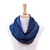 Cotton infinity scarf, 'Twilight Skies' - Thai Hand Woven Cotton Infinity Scarf thumbail