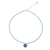 Howlite and lapis lazuli beaded pendant necklace, 'Nature Moon' - Lapis Lazuli and Blue Howlite Beaded Pendant Necklace (image 2d) thumbail