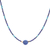 Multi-gemstone beaded pendant necklace, 'Star of Midnight' - Lapis Lazuli Howlite Beaded Pendant Necklace thumbail