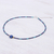 Multi-gemstone beaded pendant necklace, 'Star of Midnight' - Lapis Lazuli Howlite Beaded Pendant Necklace (image 2c) thumbail