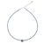 Multi-gemstone beaded pendant necklace, 'Star of Midnight' - Lapis Lazuli Howlite Beaded Pendant Necklace (image 2d) thumbail