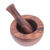 Wood mortar and pestle, 'Lanna Flavor' - Natural Raintree Wood Mortar and Pestle