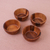 Wood bowls, 'Daily Meal' (set of 4) - Artisan Crafted Wood Bowls from Thailand (Set of 4) (image 2c) thumbail