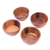 Wood bowls, 'Daily Meal' (set of 4) - Artisan Crafted Wood Bowls from Thailand (Set of 4) (image 2d) thumbail