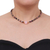 Tourmaline and rose quartz beaded pendant necklace, 'Precious Orb in Rose' - Hand Made Tourmaline and Rose Quartz Beaded Necklace (image 2i) thumbail