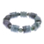 Jade stretch bracelet, 'Barrels and Beads' - Round and Barrel Shaped Jade Bead Stretch Bracelet (image 2c) thumbail