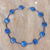 Lapis lazuli beaded necklace, 'Midnight Blue Moon' - Lapis Lazuli Beaded Necklace with Karen Hill Tribe Silver (image 2) thumbail