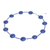 Lapis lazuli beaded necklace, 'Midnight Blue Moon' - Lapis Lazuli Beaded Necklace with Karen Hill Tribe Silver (image 2c) thumbail