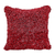 Cotton cushion cover, 'Popcorn in Red' - Hand Crafted Red Cotton Cushion Cover from Thailand