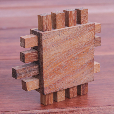 Holzspiel - Handgefertigtes Raintree-Holzspiel aus Thailand