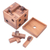 Wood puzzle, 'Soma Cube Challenge' - Raintree Wood Soma Cube Puzzle from Thailand thumbail