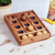 Wood game, 'Lucky Strike' - Hand Carved Raintree Wood Tic-Tac-Toe Board Game (image 2) thumbail