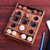 Wood game, 'Lucky Strike' - Hand Carved Raintree Wood Tic-Tac-Toe Board Game (image 2b) thumbail