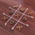 Holzspiel - Handgefertigtes Tic-Tac-Toe-Spiel aus Raintree-Holz aus Thailand