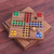 Holzspiel, 'Rund um die Welt' - Handgefertigtes Raintree Holz Ludo Brettspiel aus Thailand