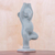 Celadon ceramic figurine, 'Elephant Tree Pose' - Ceramic Elephant Yoga Figurine from Thailand (image 2c) thumbail