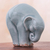 Celadon ceramic figurine, 'Elephant Forward Bend' - Ceramic Elephant Yoga-Themed Figurine from Thailand (image 2c) thumbail