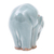 Celadon ceramic figurine, 'Elephant Forward Bend' - Ceramic Elephant Yoga-Themed Figurine from Thailand (image 2f) thumbail