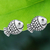 Sterling silver stud earrings, 'Joyful Fish' - Hand Made Sterling Silver Stud Fish Earrings (image 2) thumbail